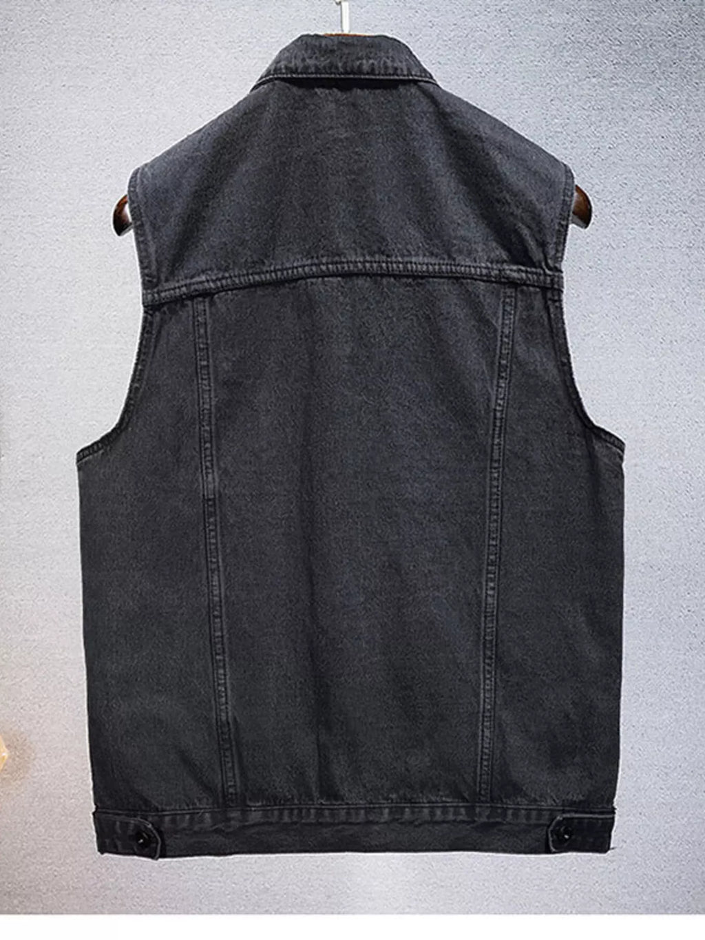 Men's Plus Size Casual Denim Sleeveless Vest