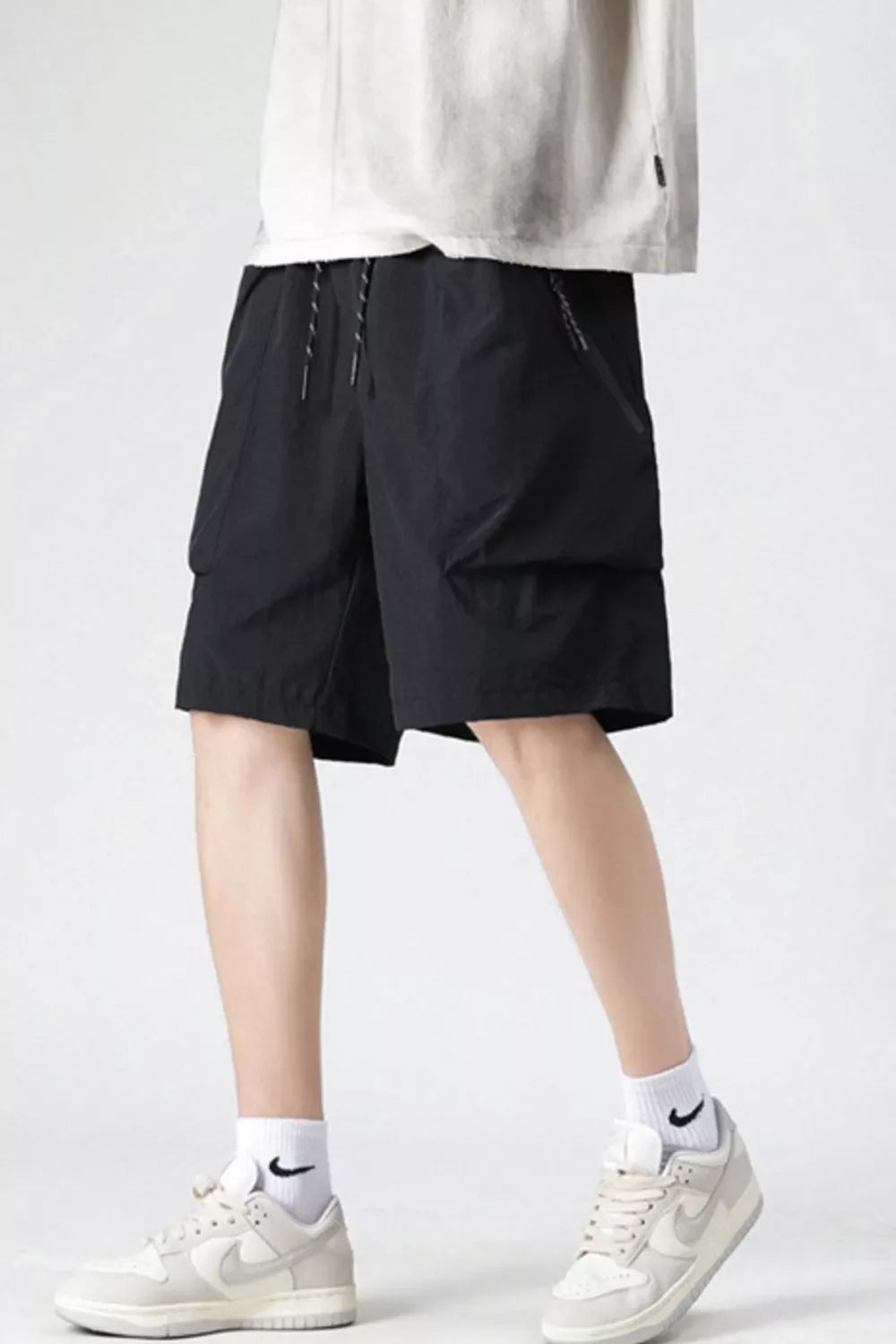 Men's Plus Size Cargo Pocket Relaxed Fit Shorts