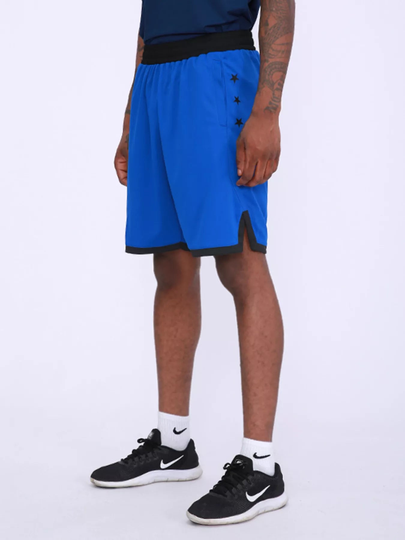 Men's Star Print Breathable Active Shorts