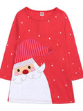 Children's Christmas Santa Long Sleeve Dress