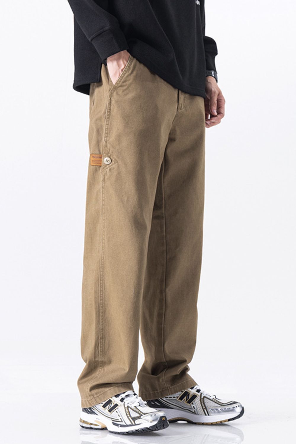 Men's Plus Size Wide Leg Pants