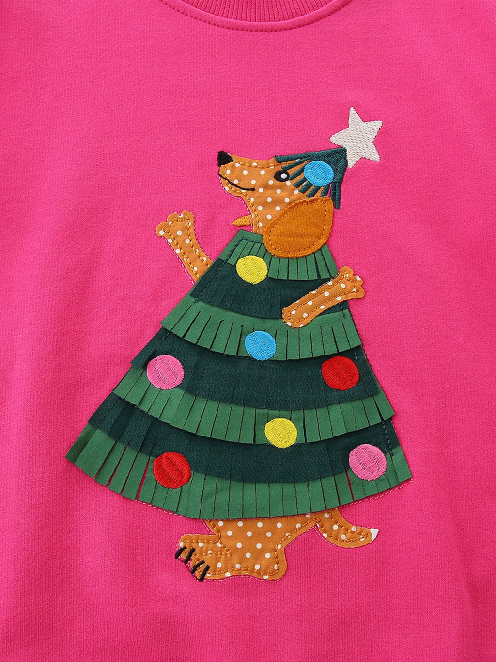 Children's Christmas Tree Applique Sweatshirt