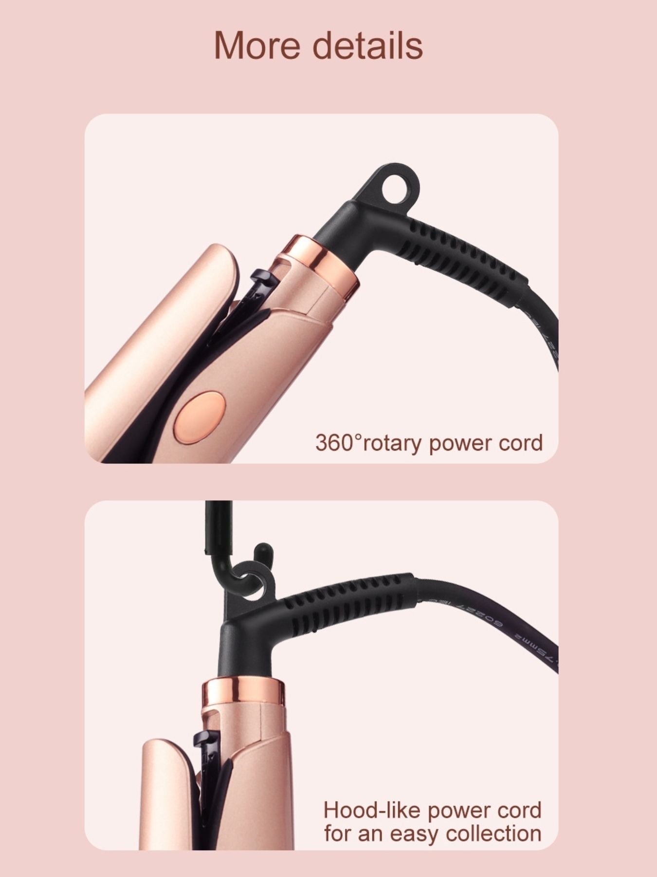 LED Temperature Adjustable Straightener