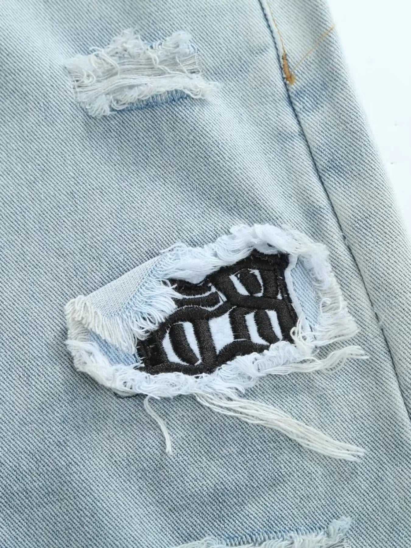 Men's Distressed Wash Jeans