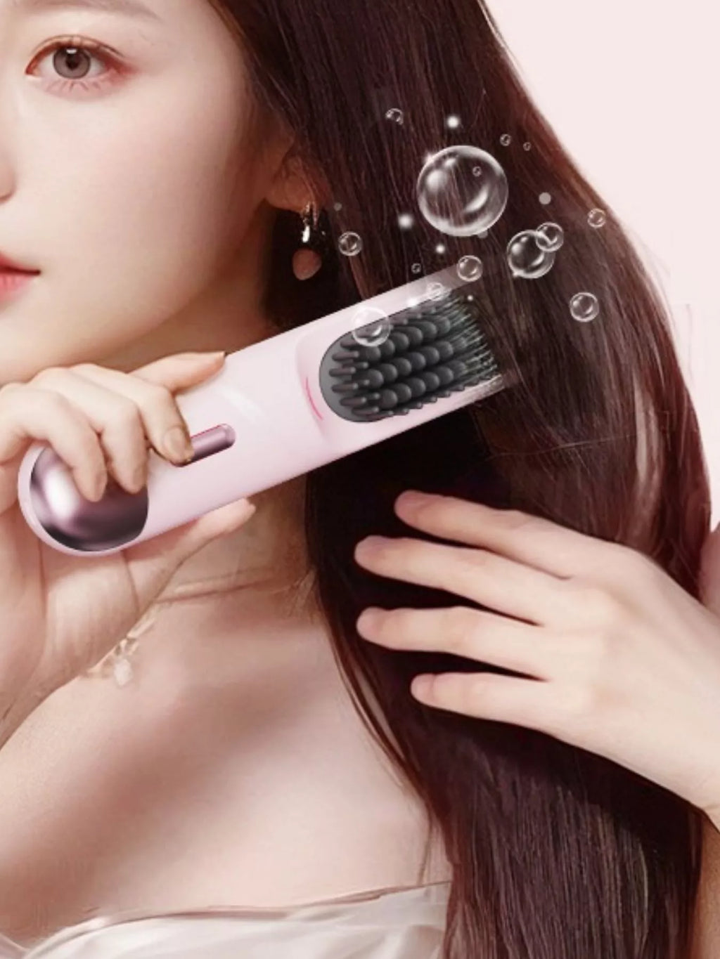 Portable Heated Straightening Comb with Temperature Control