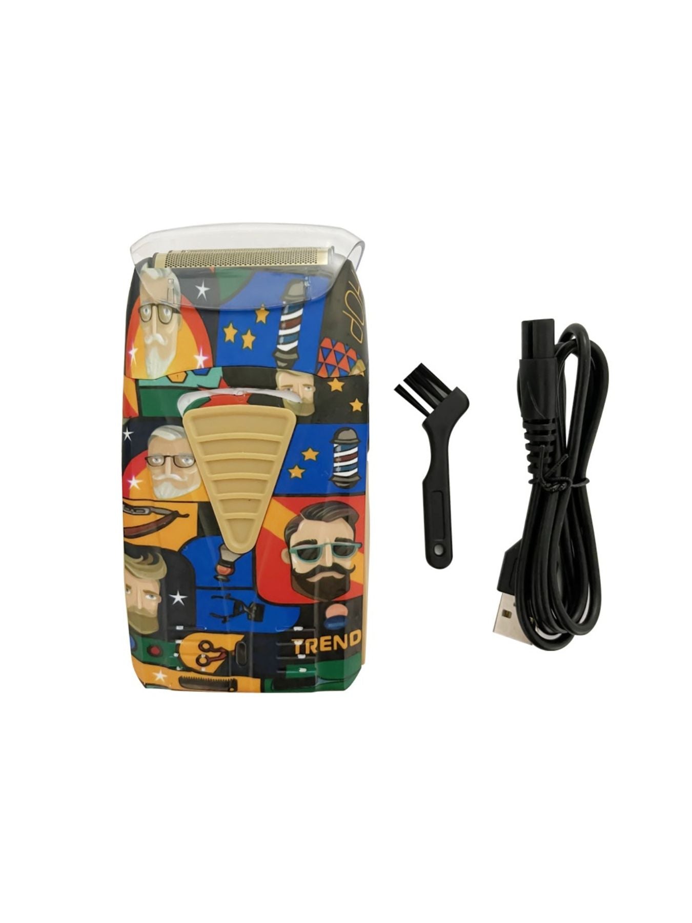 Barber-Themed Foil Shaver