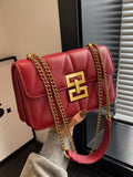 Quilted Flap Chain Crossbody Bag