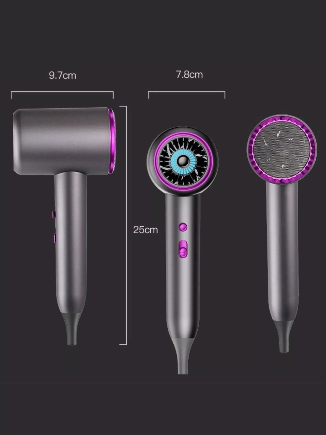 High-Speed Hair Dryer with Temperature Control