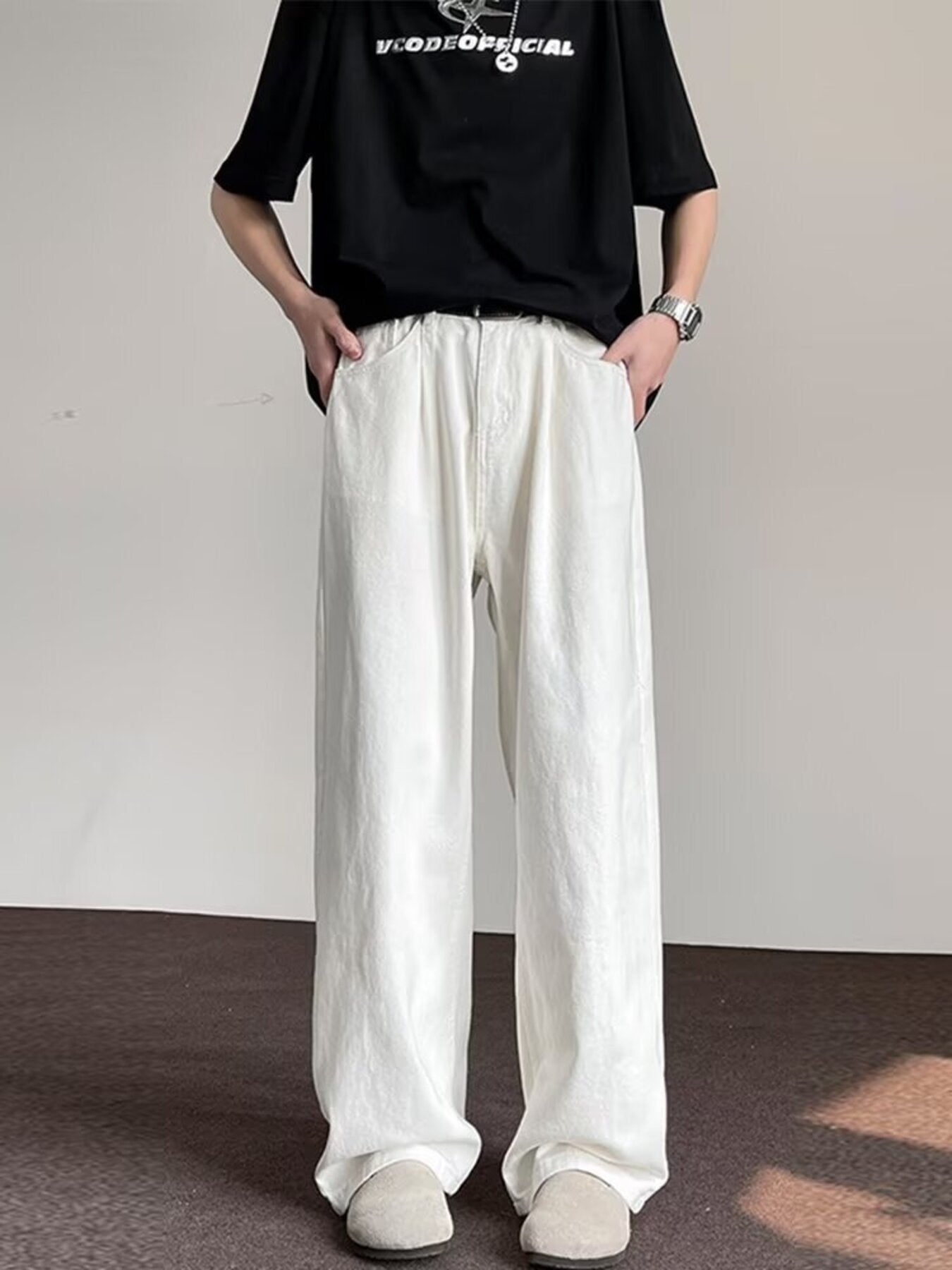 Men's Full Size Wide Leg Jeans Plus Size