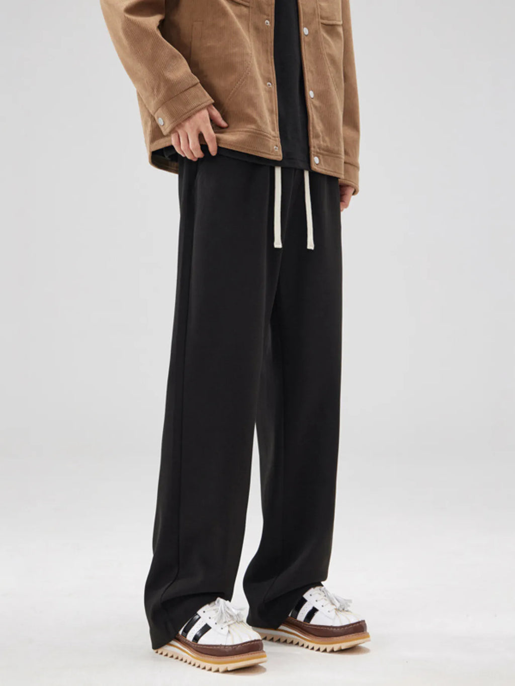 Men's Full Size Relaxed Fit Drawstring Pants Plus Size