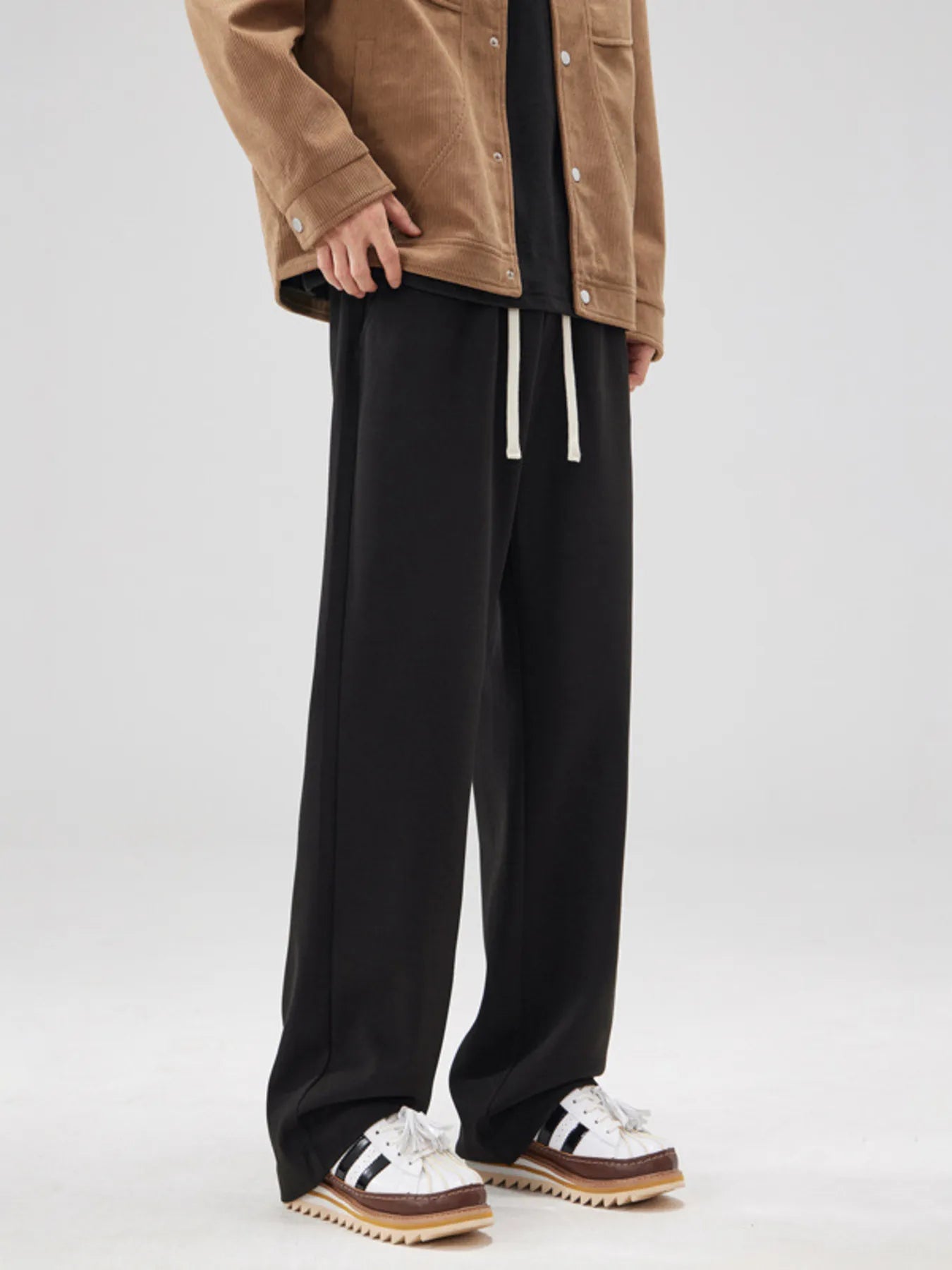 Men's Full Size Relaxed Fit Drawstring Pants Plus Size