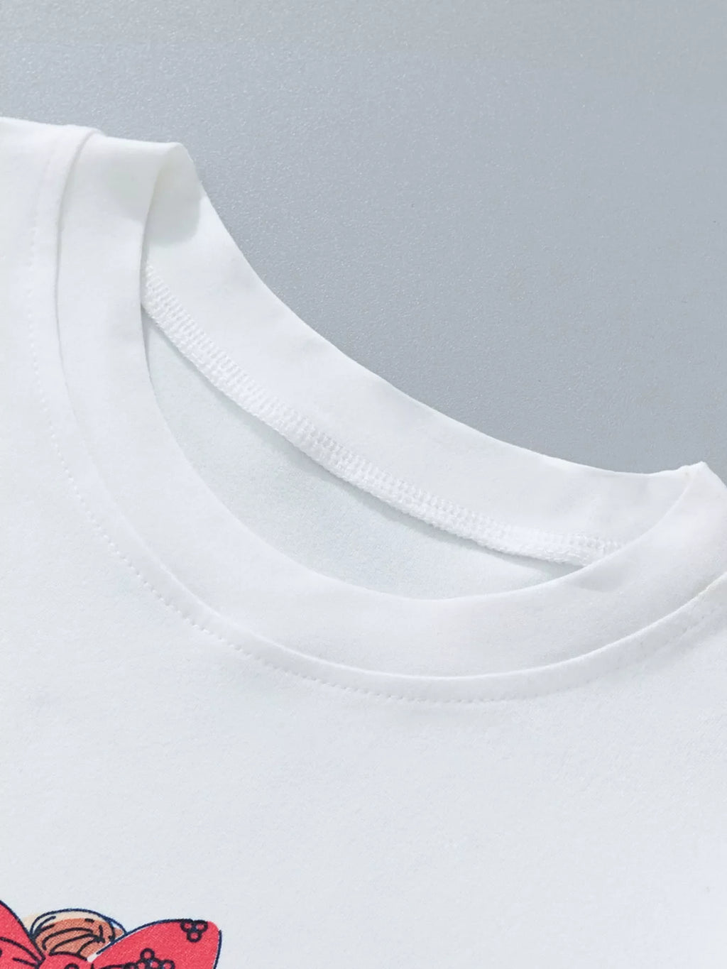 Children's Girl Scooter Graphic Ruffle Sleeve T-Shirt