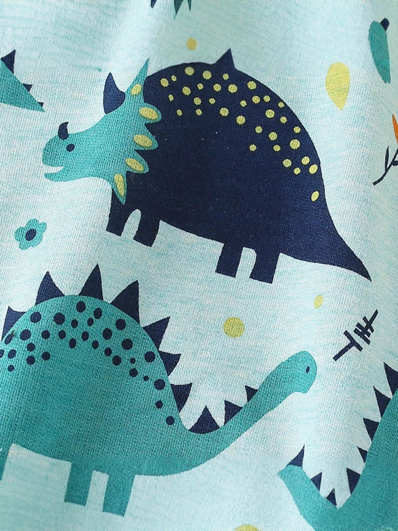 Children's Dinosaur Print Crew Neck Casual Sweatshirt