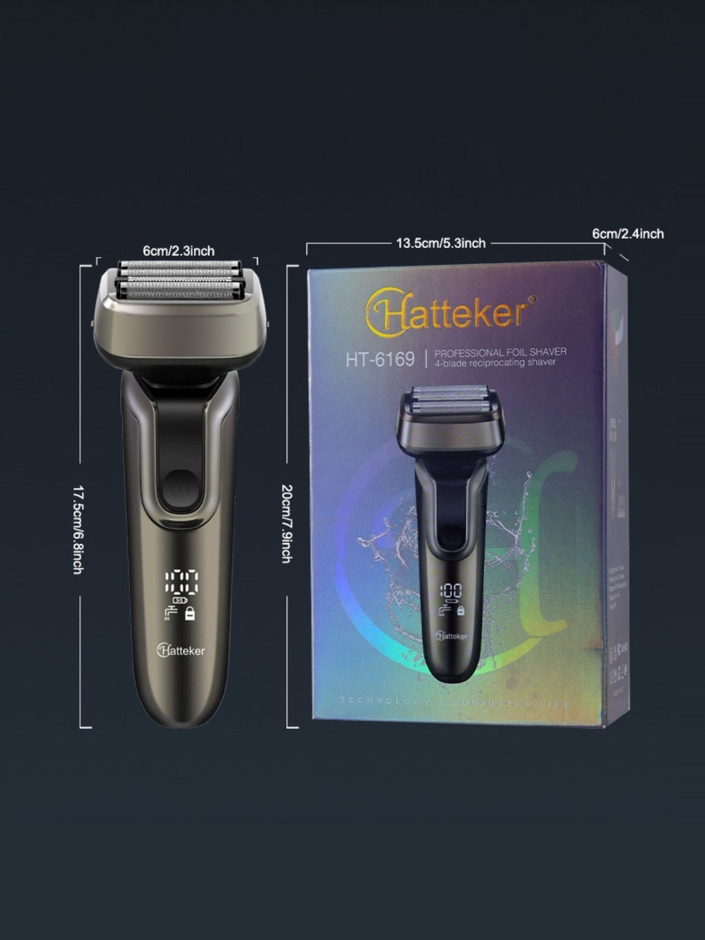 Electric Shaver with LED Display