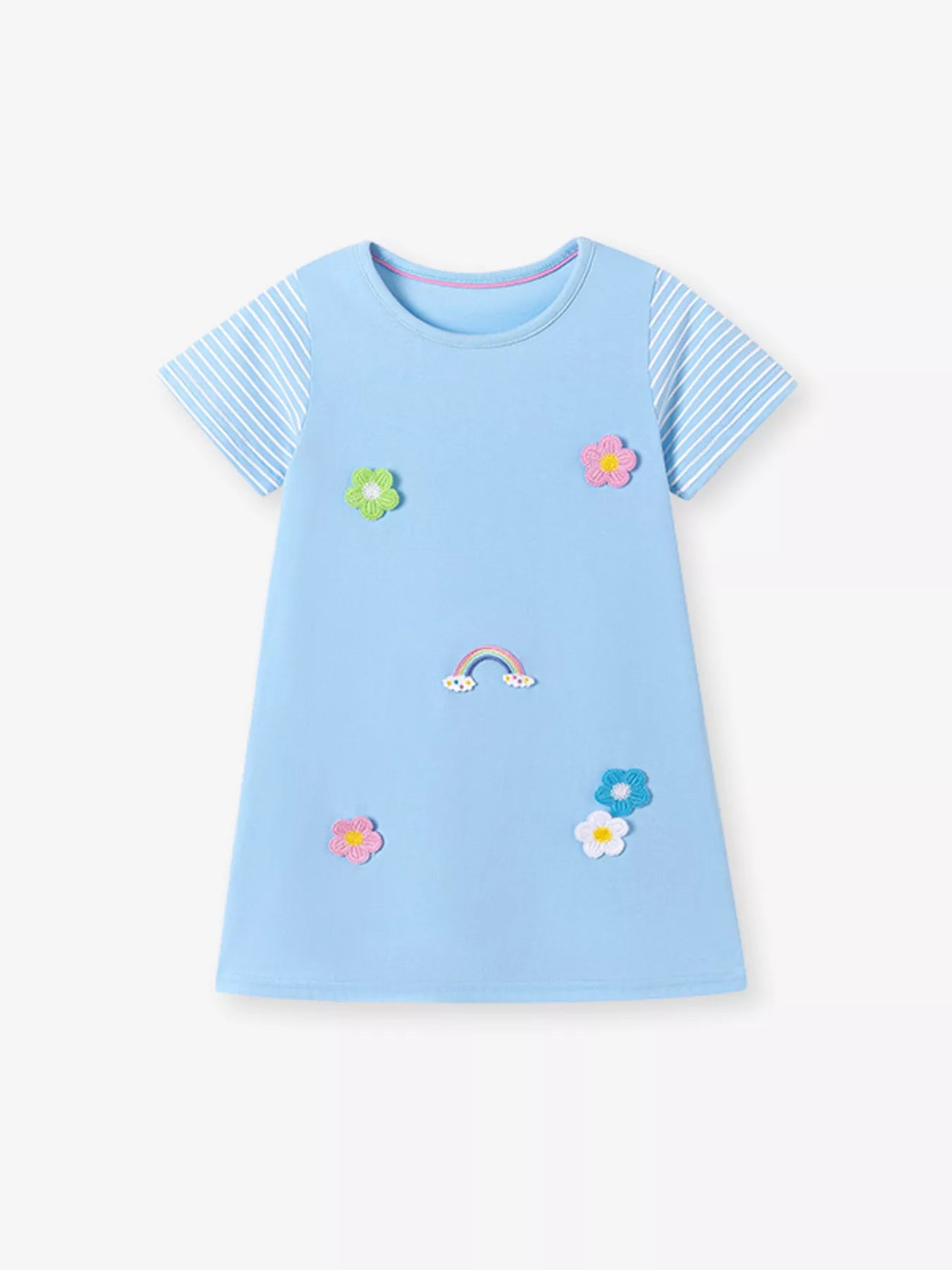 Children's Flower Round Neck Dress
