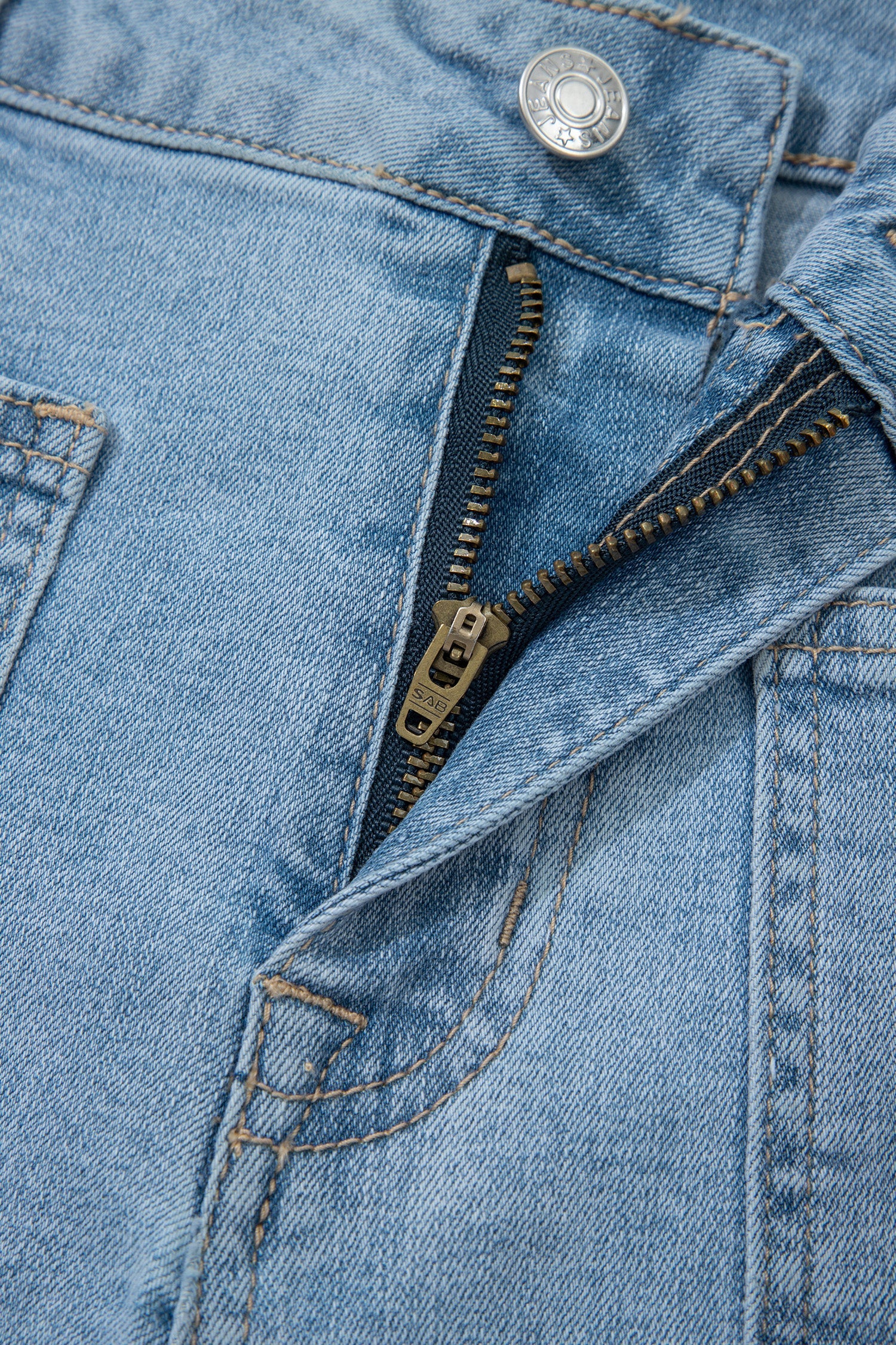Myosotis High Rise Patch Pocket Denim Shorts