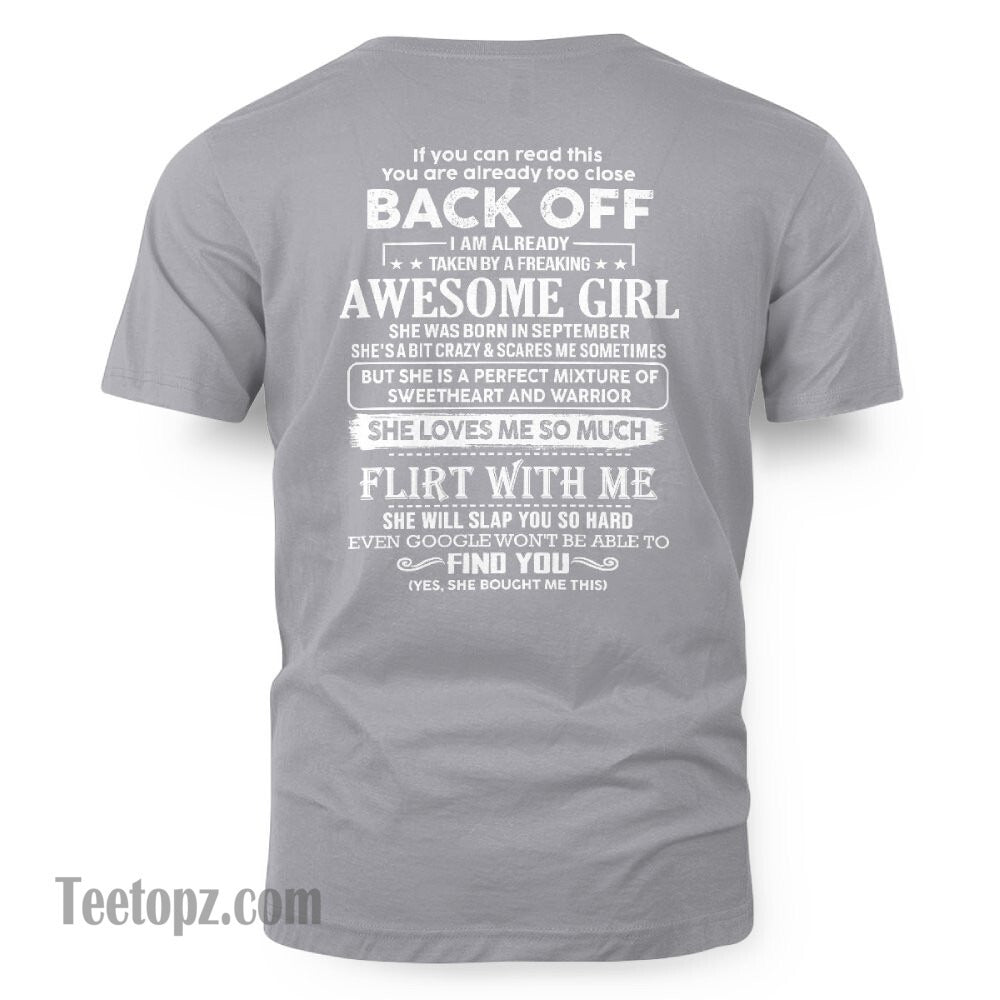 September – Awesome Girlfriend Born In September – Special gift for your Boyfriend – From Wife NGHL09 (SKU06-25-09)