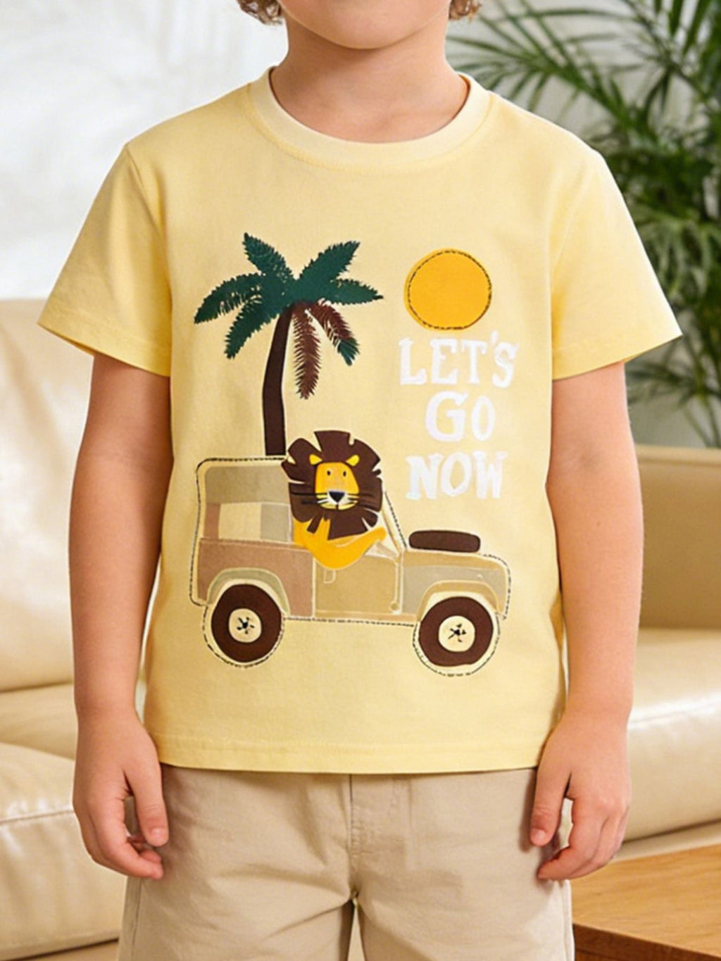Children's Lion Graphic Short Sleeve T-Shirt