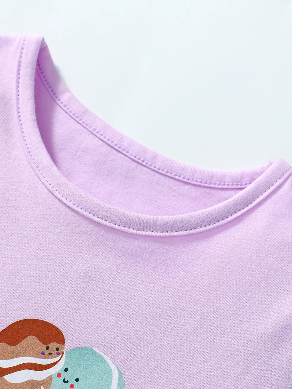 Children's Cartoon Dessert Short Sleeve T-Shirt