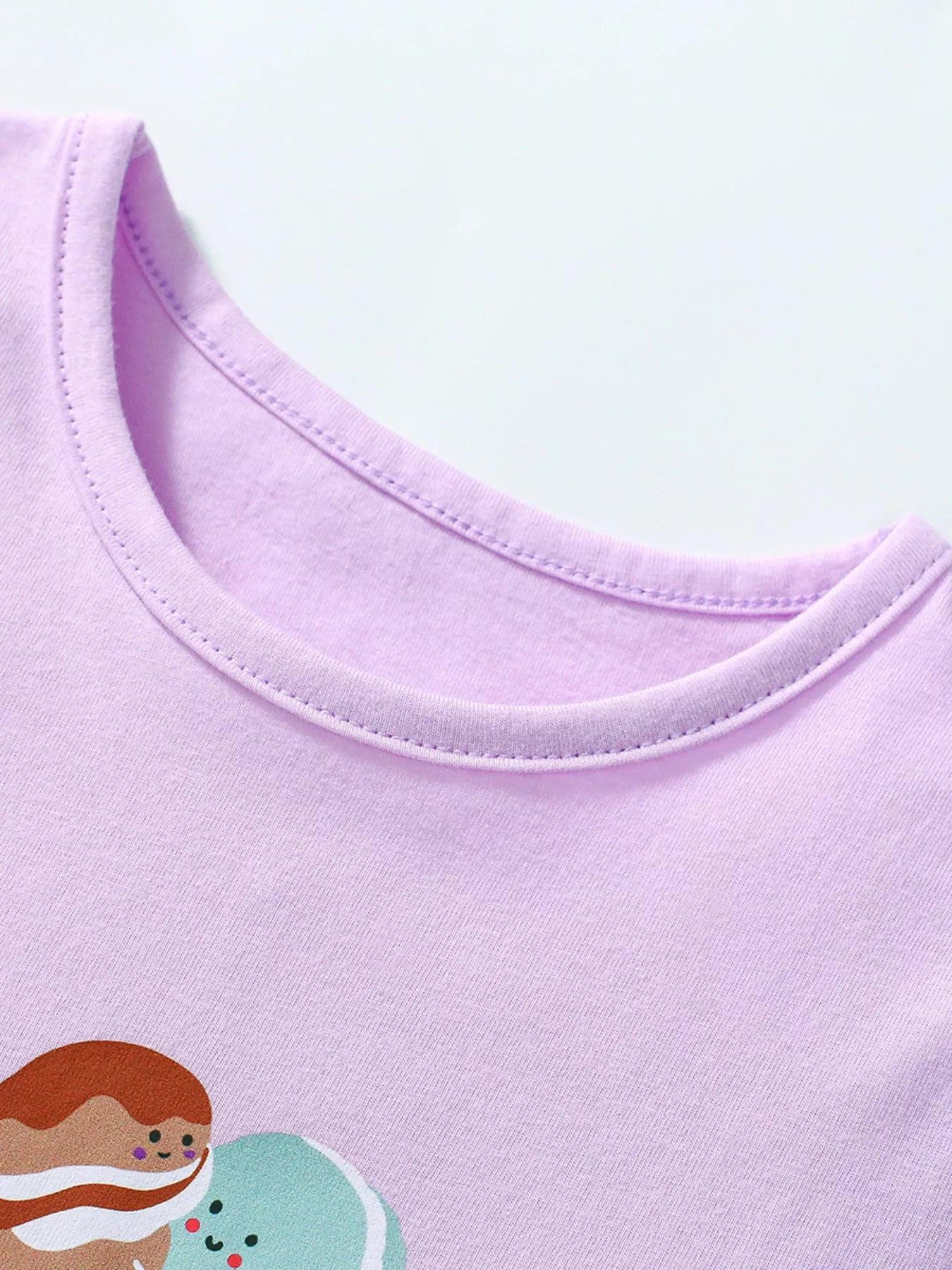 Children's Cartoon Dessert Short Sleeve T-Shirt