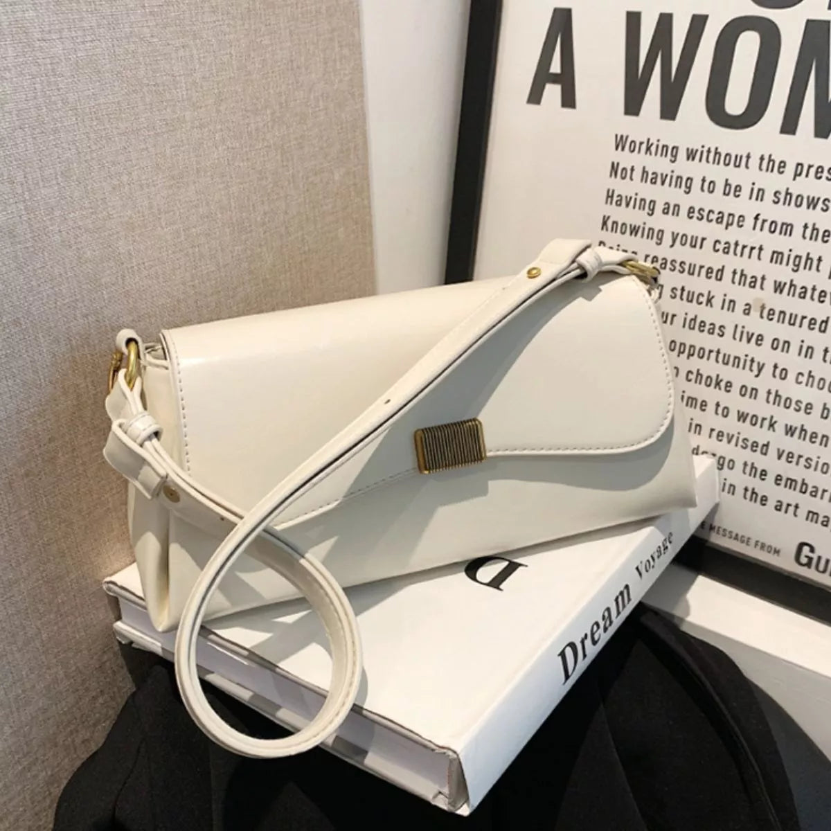 PU Leather Shoulder Bag
