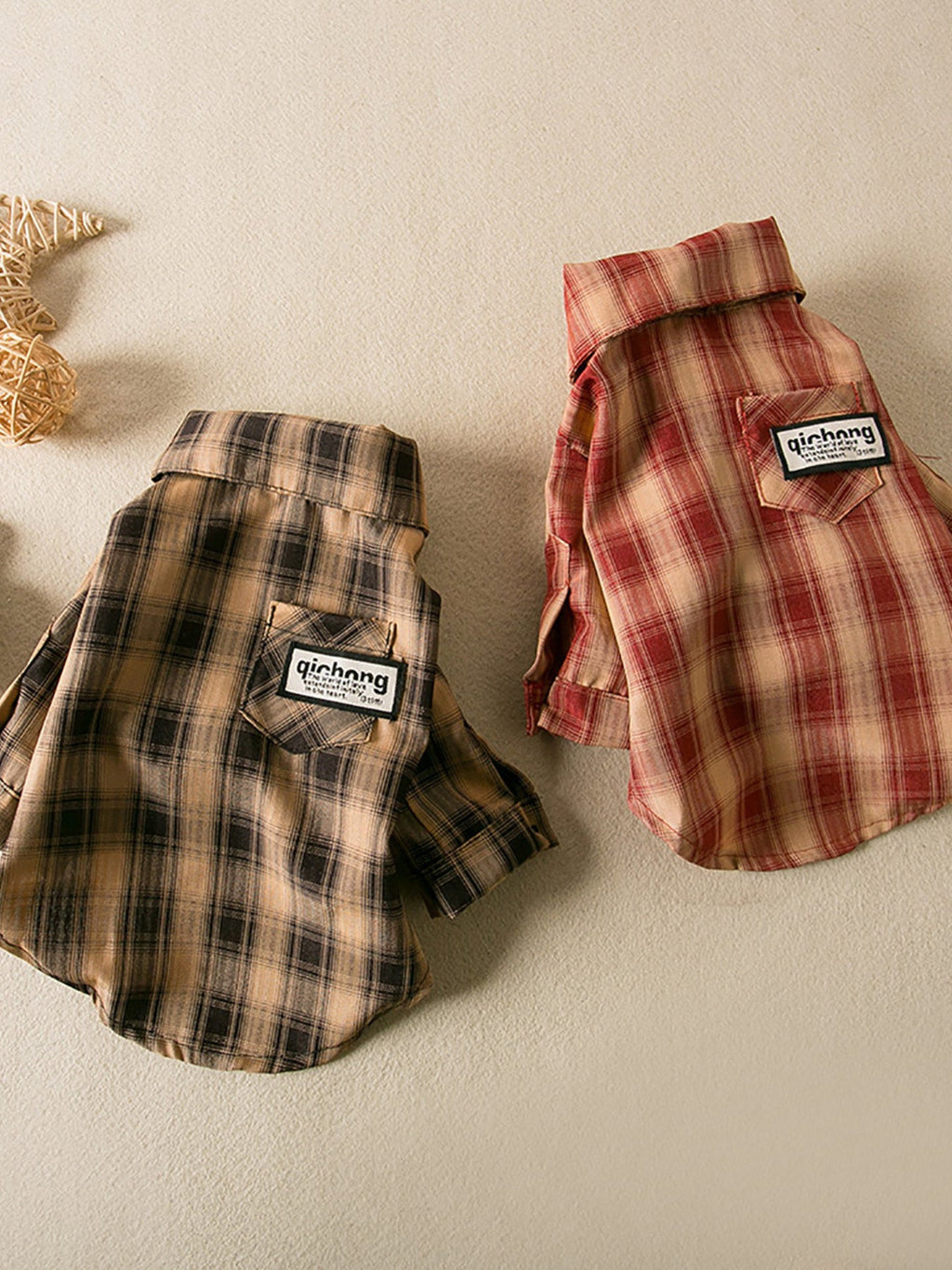 Plaid Button-Down Pet Shirt