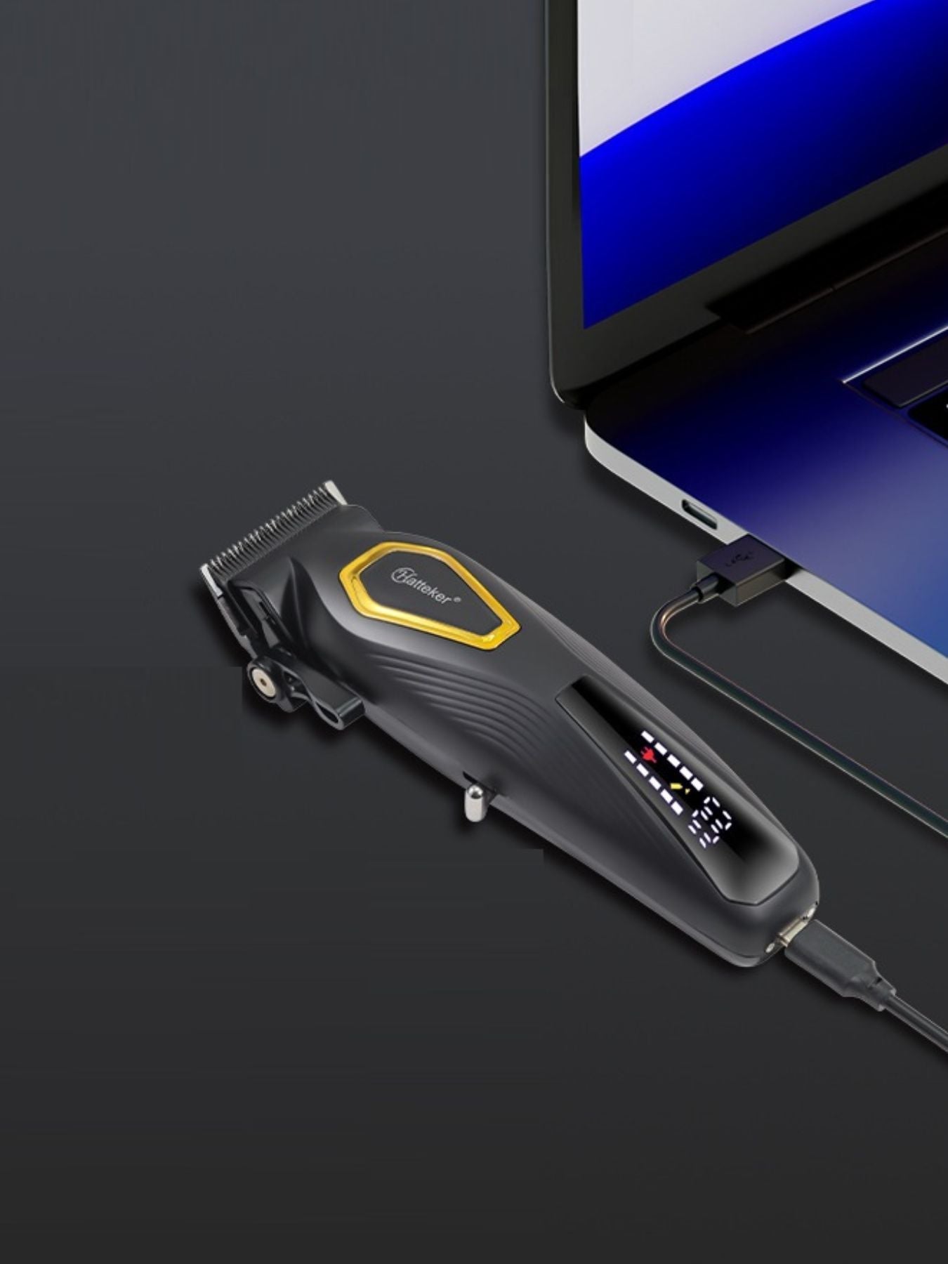 Cordless Hair Clipper with LED Display