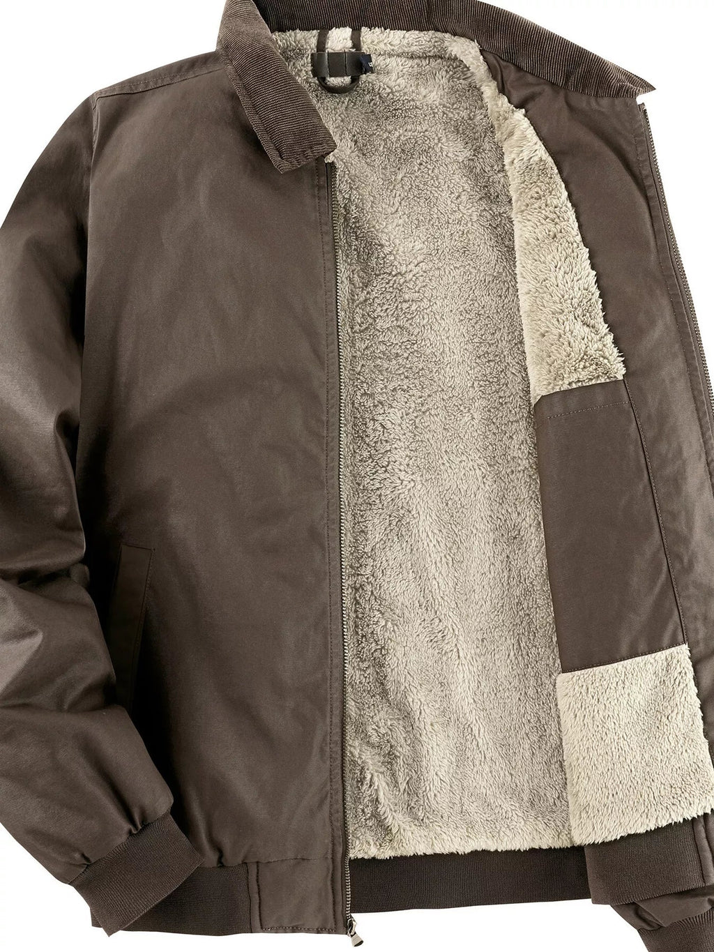 Men's Sherpa Lined Zip Up Jacket