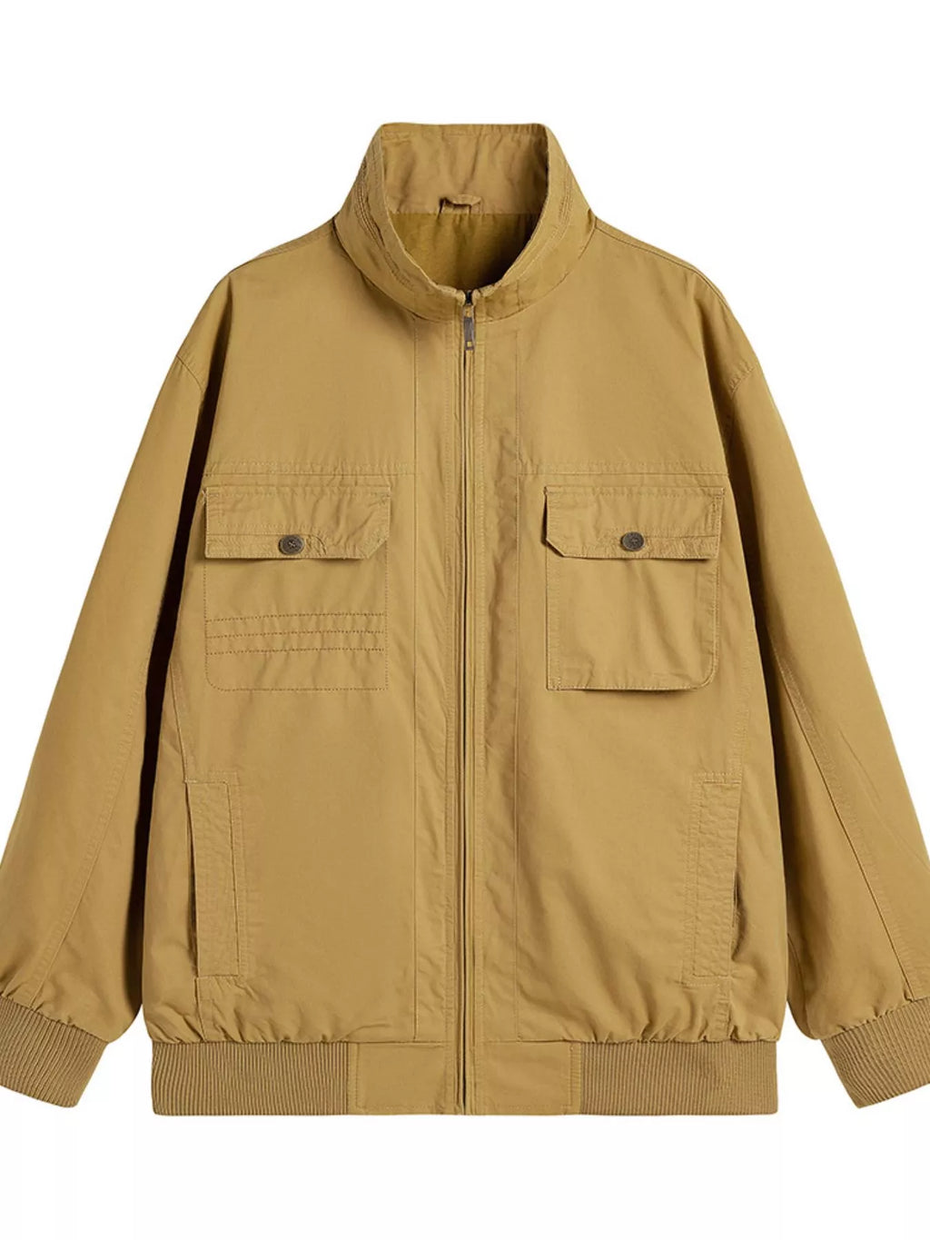 Men's Plus Size Casual Lightweight Zip-Up Jacket