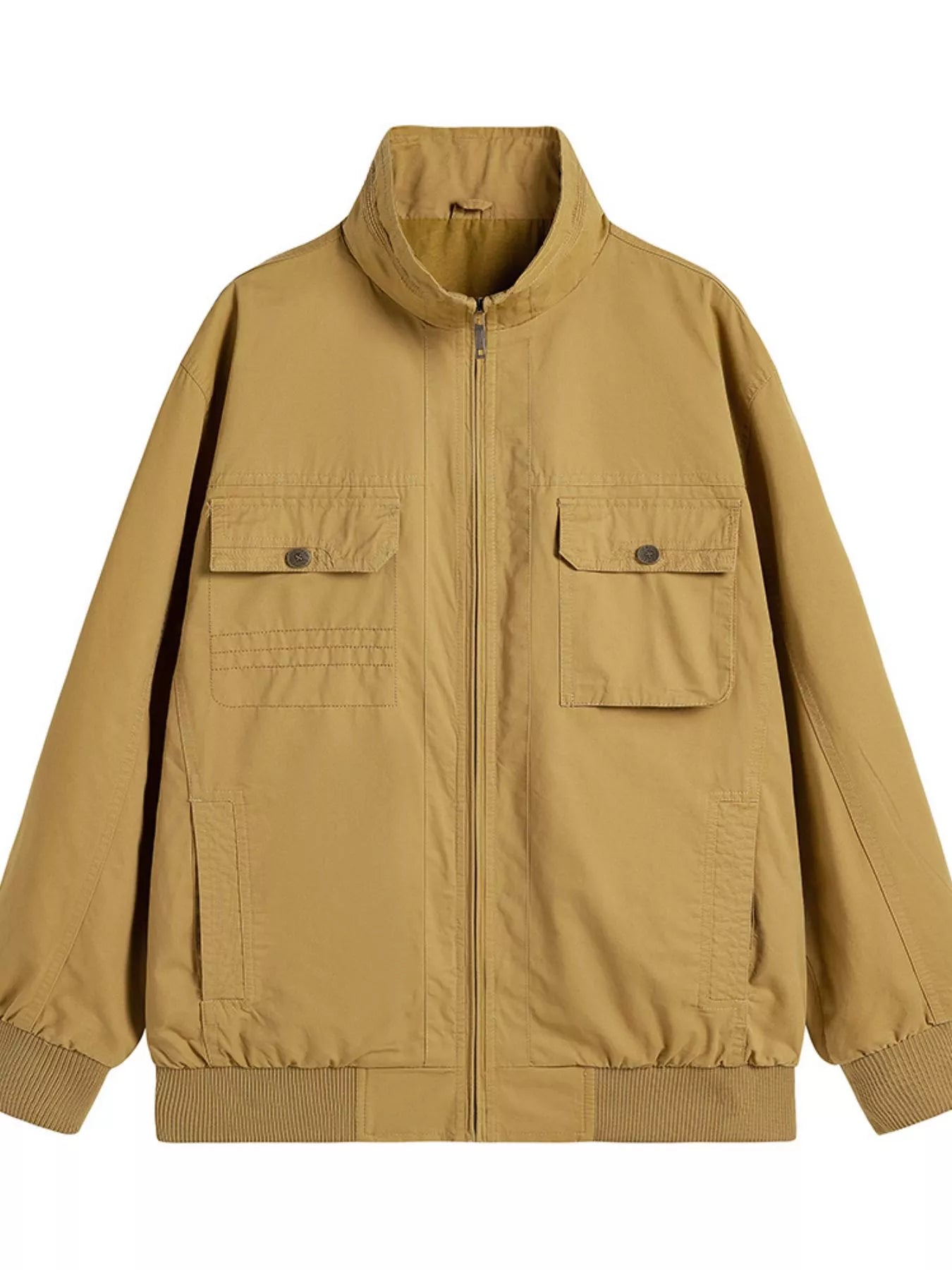 Men's Plus Size Casual Lightweight Zip-Up Jacket