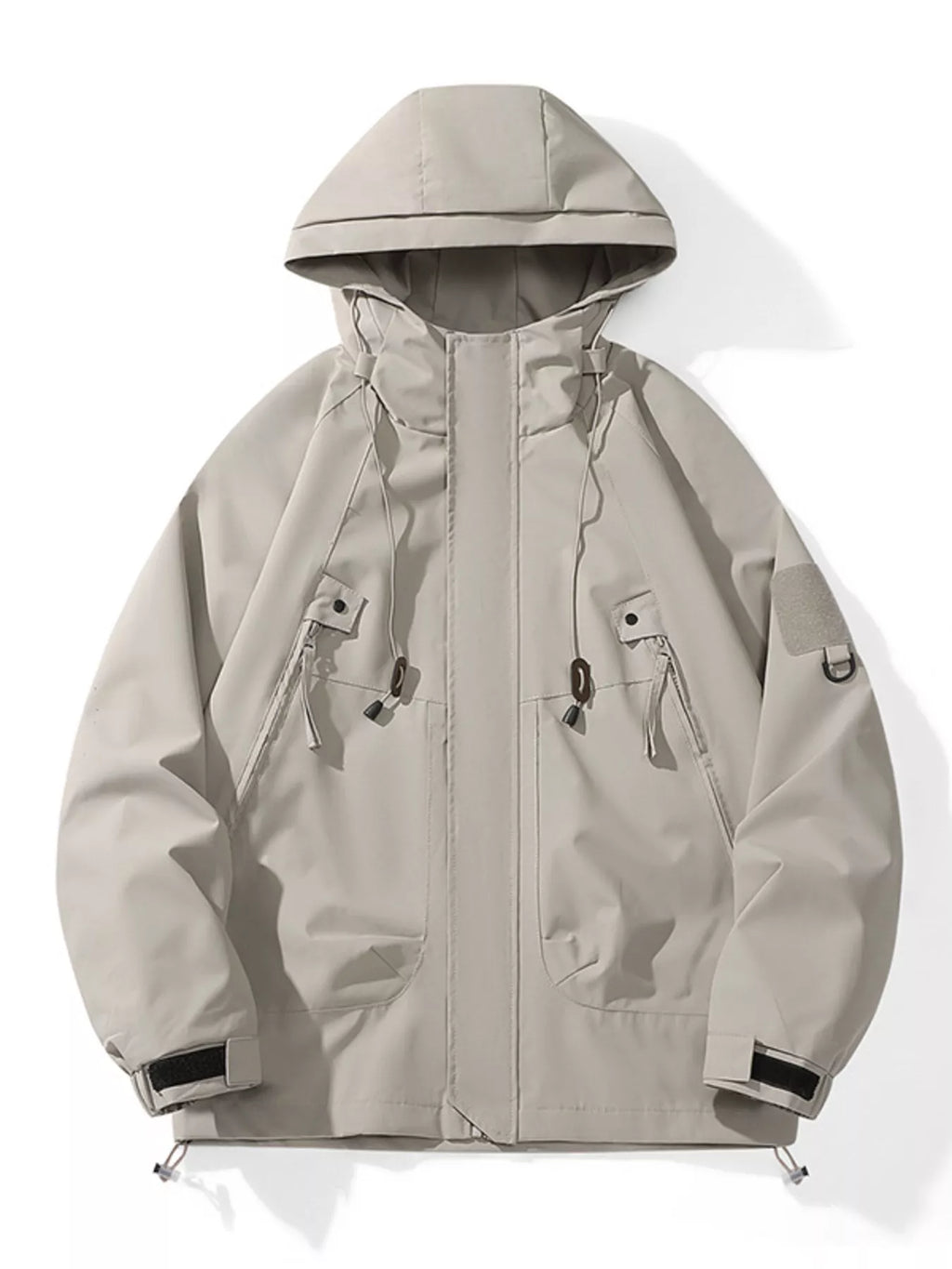 Men's Full Size Hooded Windproof Outdoor Jacket Plus Size