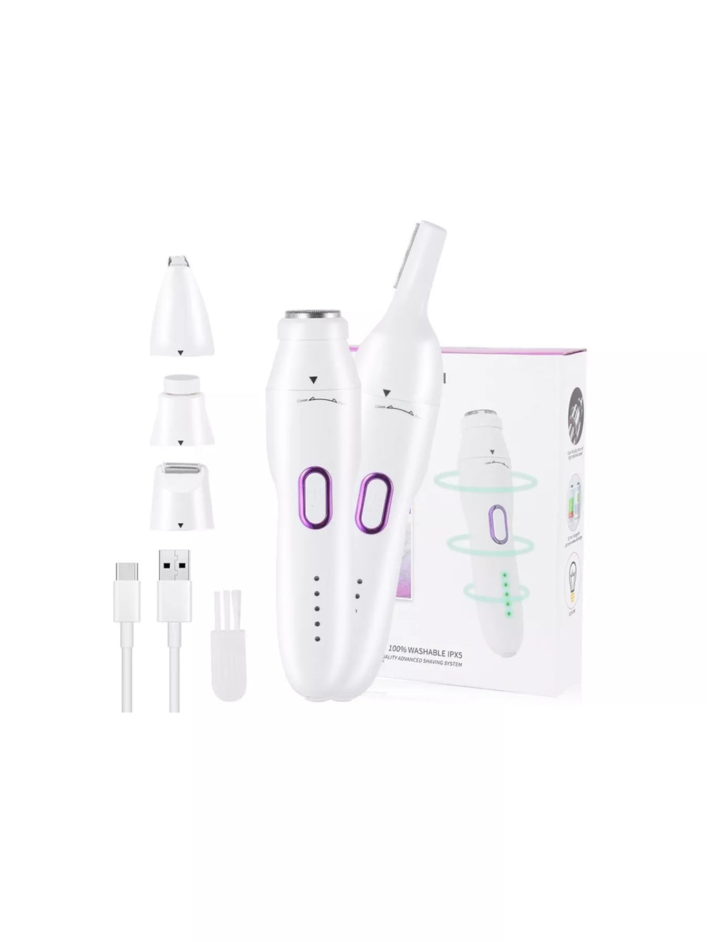 5-in-1 USB Rechargeable Portable Hair Trimmer