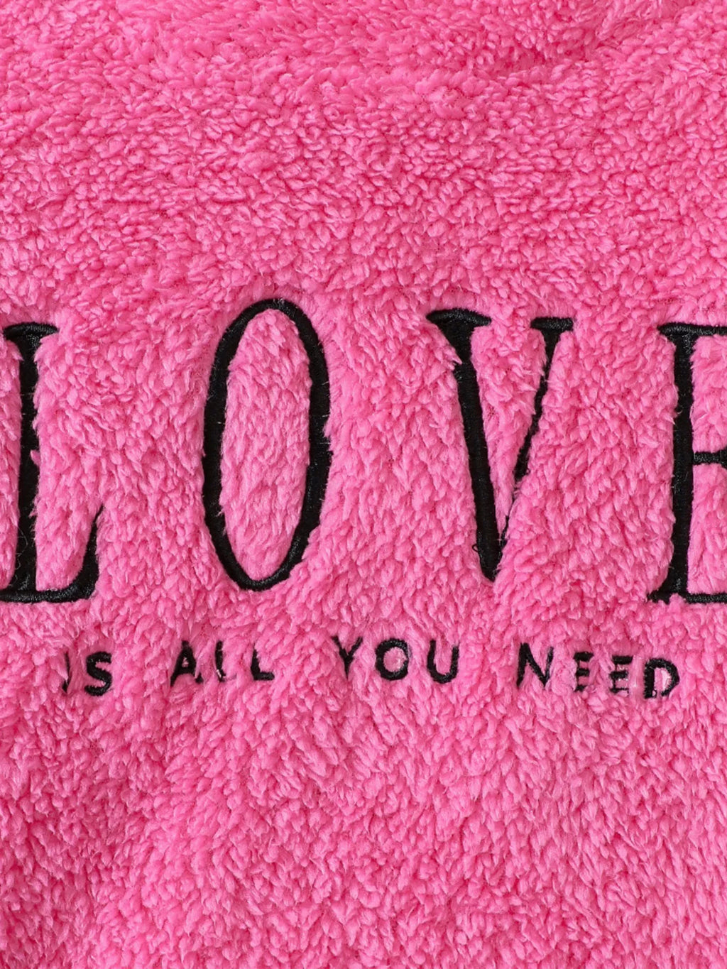 Children's Love Round Neck Fuzzy Sweatshirt