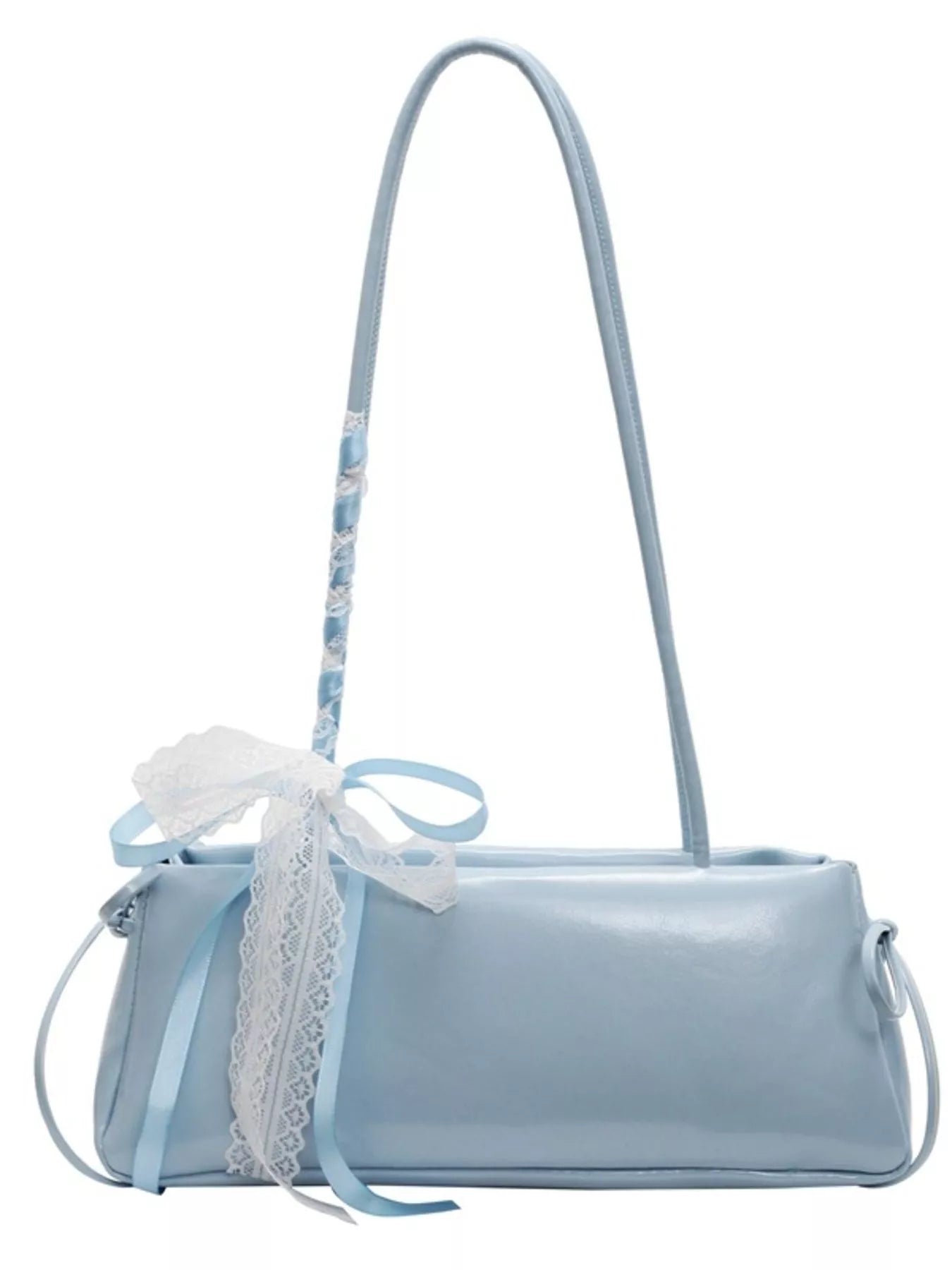 Lace Decor Shoulder Bag