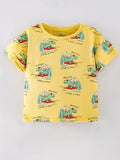 Children's Printed Crew Neck Short Sleeve T-Shirt