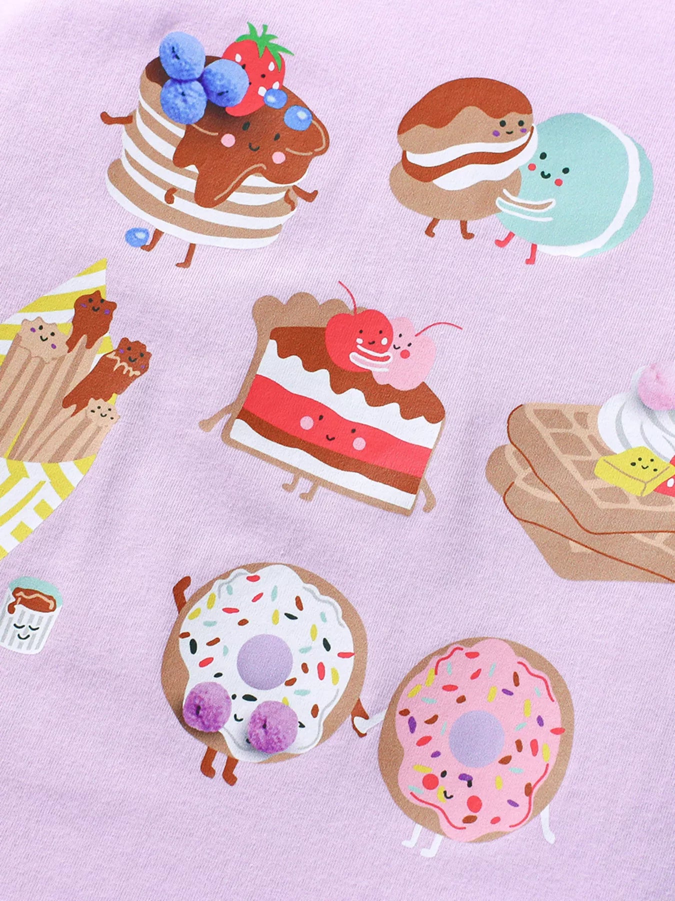 Children's Cartoon Dessert Short Sleeve T-Shirt