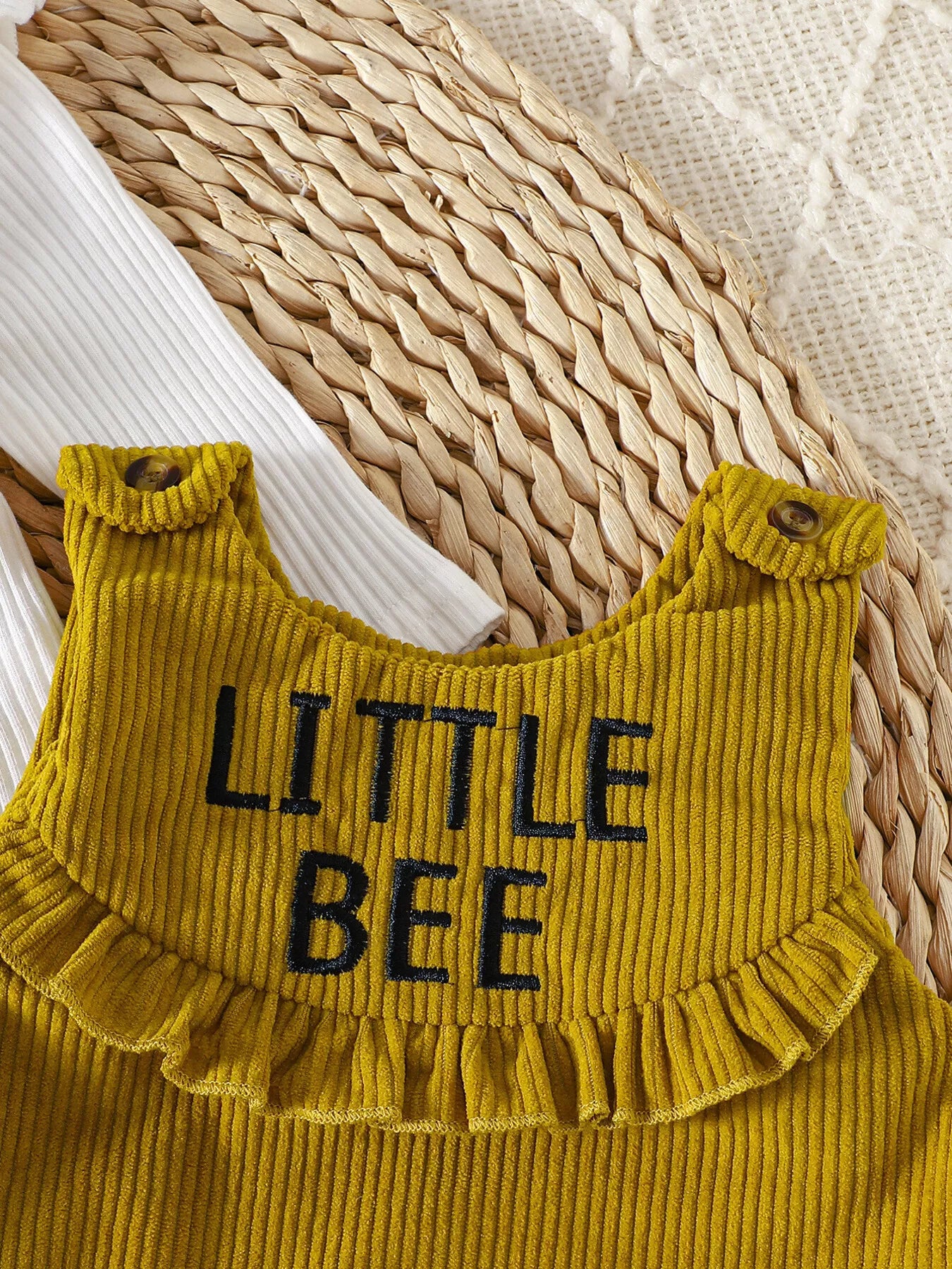 Children's Ribbed Bodysuit & Dress & Headband Set