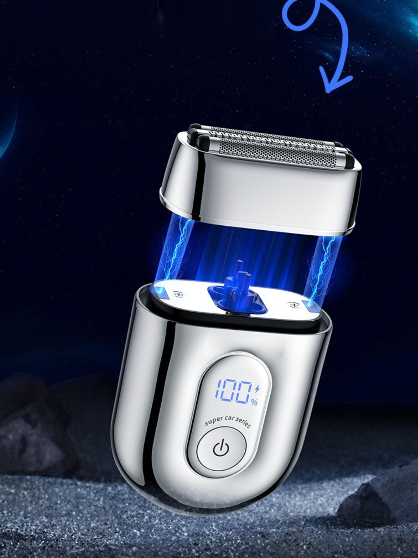 Portable Mini Shaver with LED Display