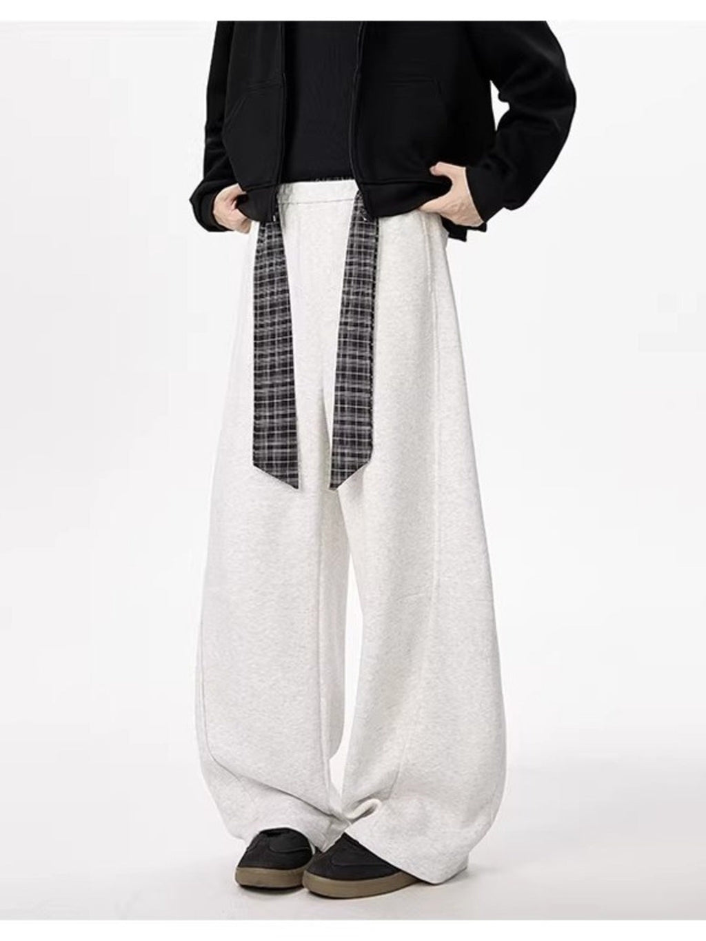 Men's Plus Size Wide Leg Pants