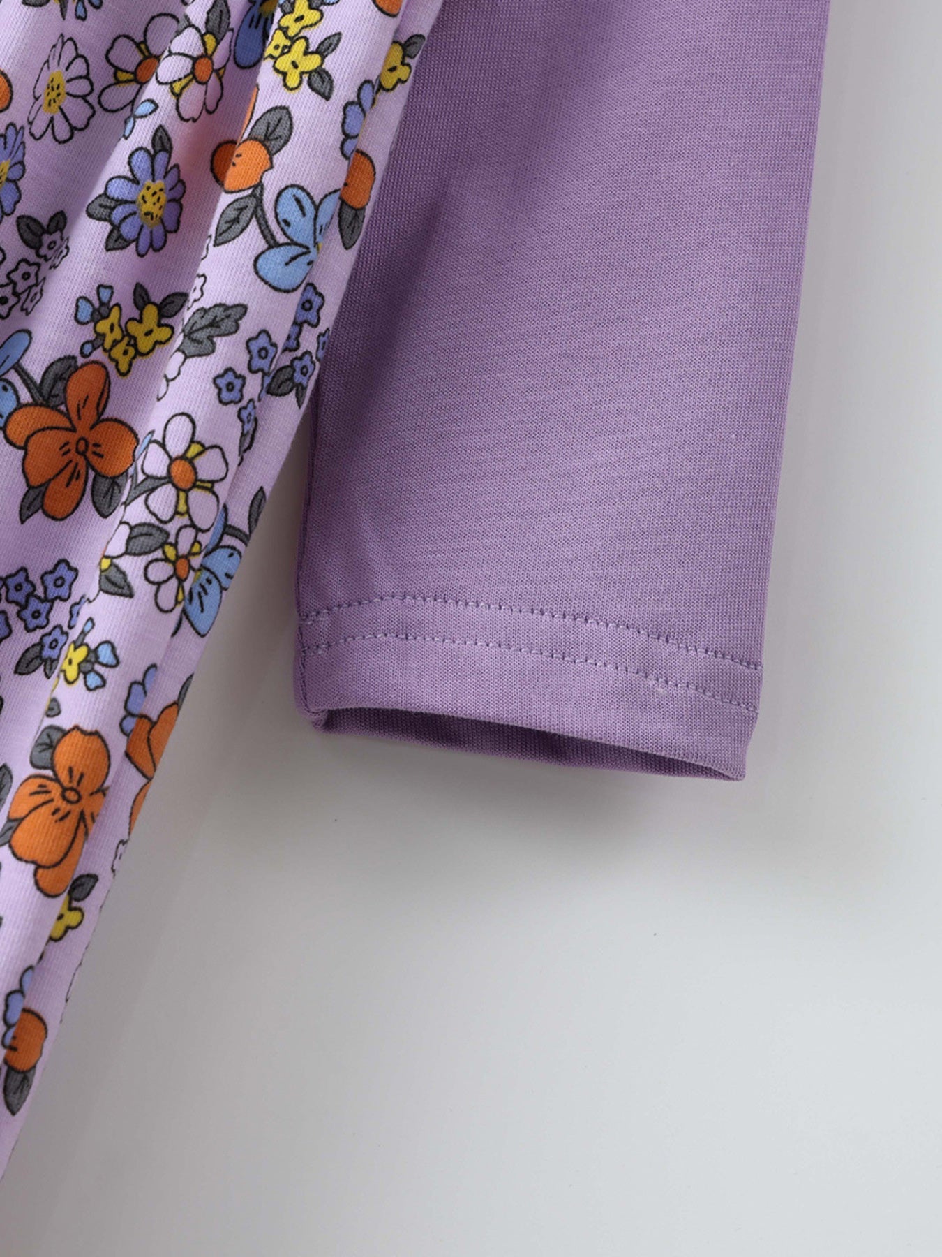 Children's Bow Floral Long Sleeve Dress