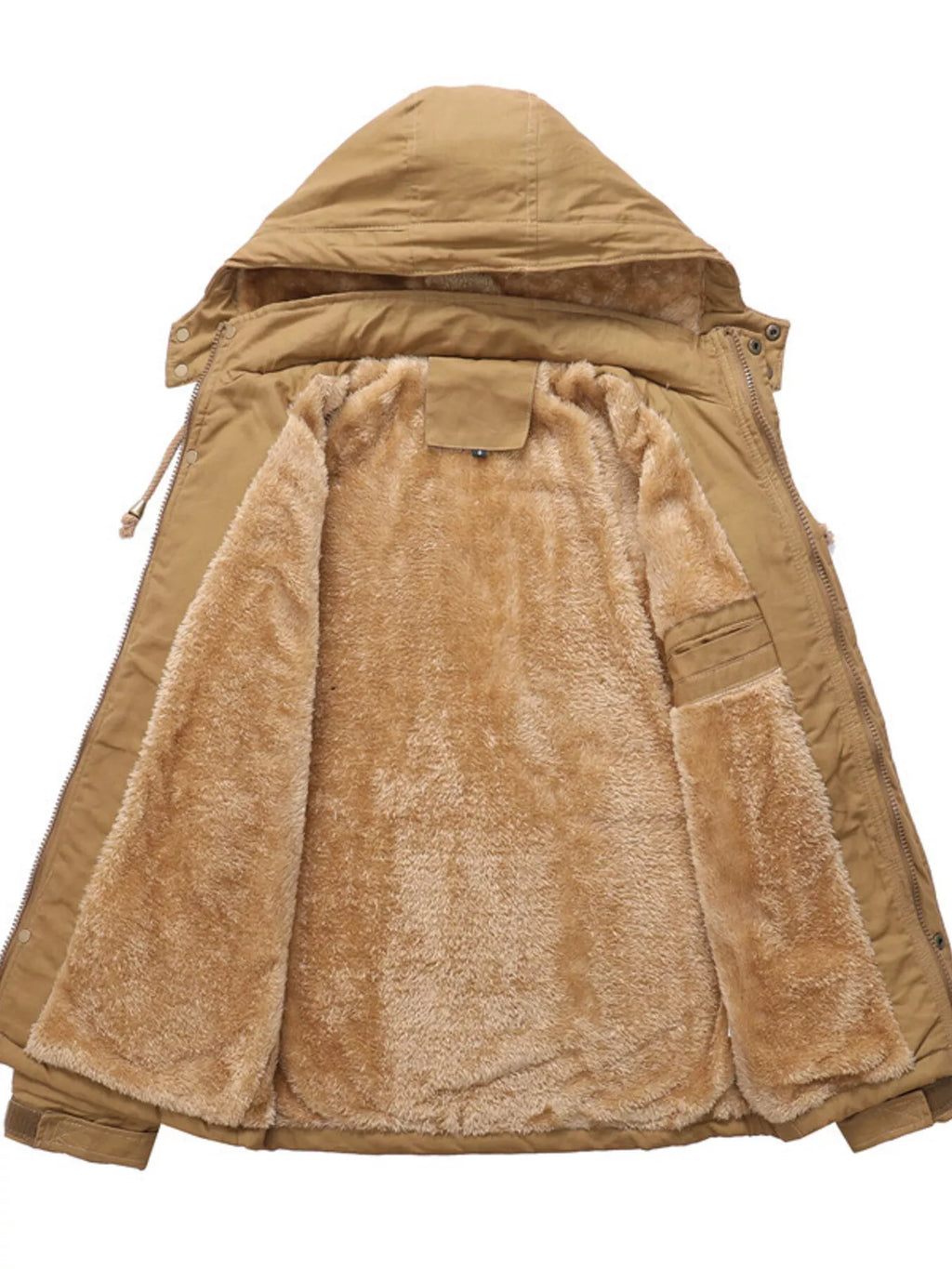 Men's Full Size Warm Hooded Winter Parka Jacket Plus Size