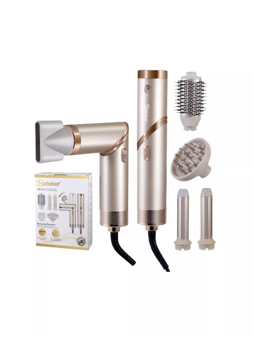 Multifunctional Hot Air Dual-Use Curling Iron Folding Hair Dryer