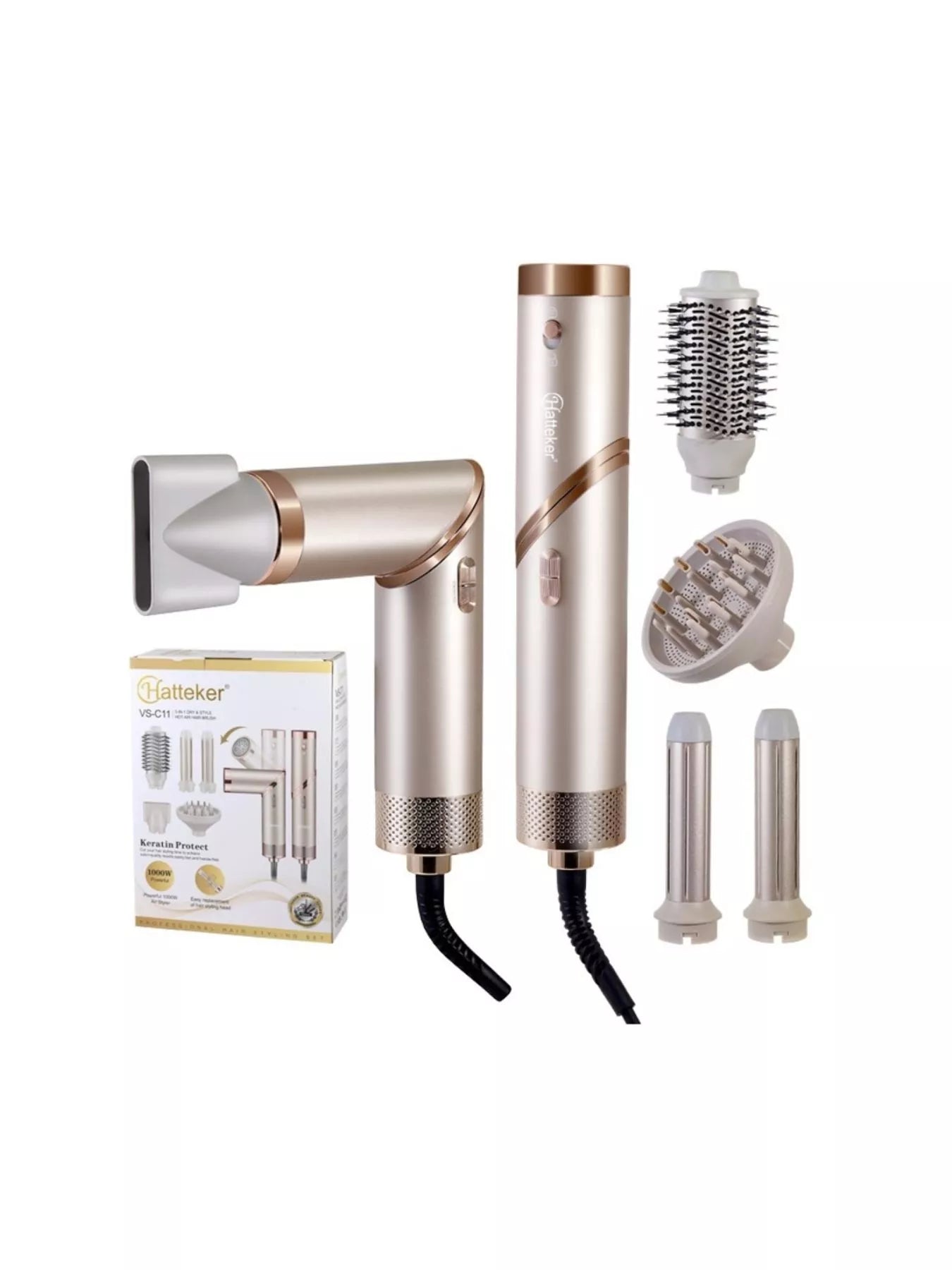 Multifunctional Hot Air Dual-Use Curling Iron Folding Hair Dryer