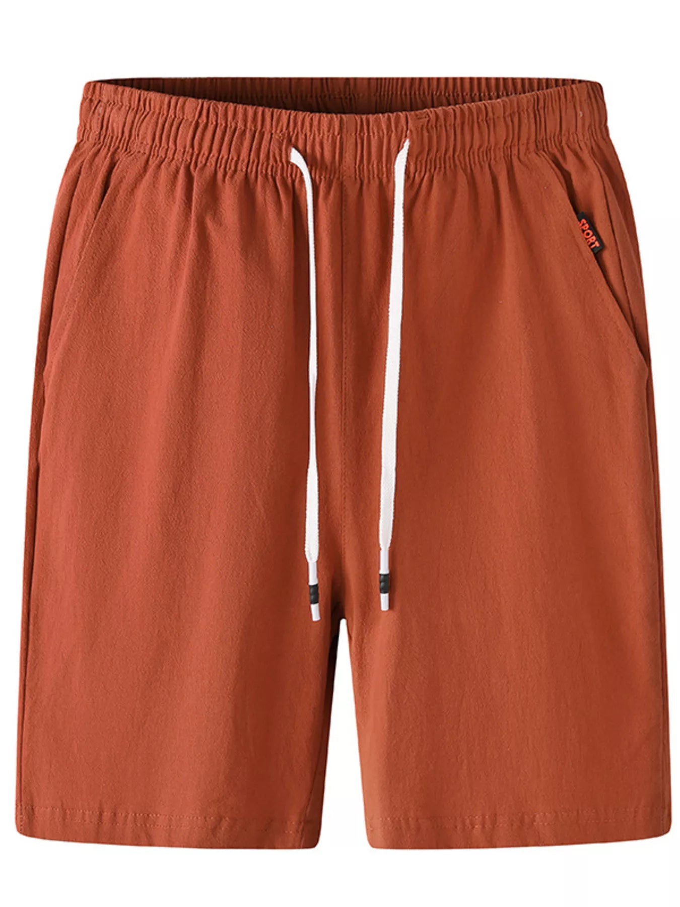 Men's Plus Size Casual Elastic Waist Drawstring Shorts