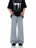 Men's Wash Wide Leg Jeans