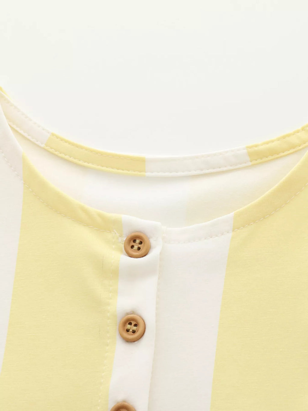 Children's Striped Summer Dress with Floral Pockets