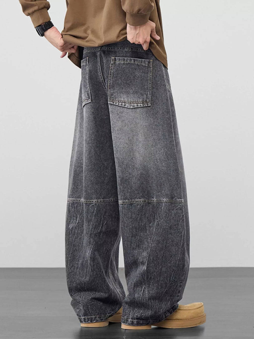 Men's Plus Size Wide Leg Jeans