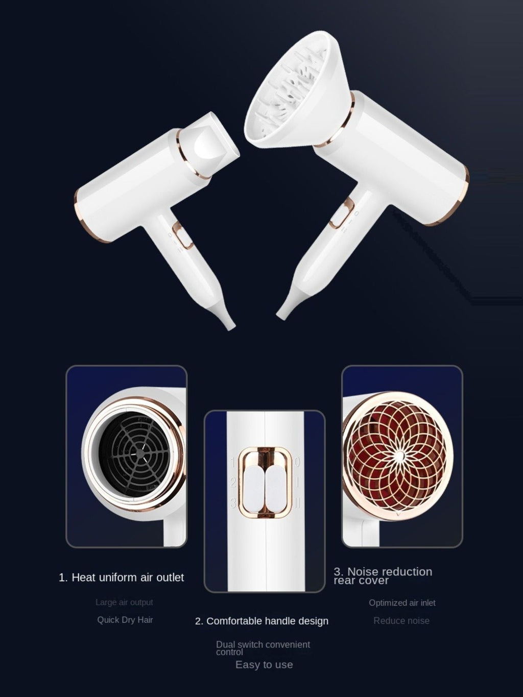 Quick-Drying & Hair Care Household Hair Dryer