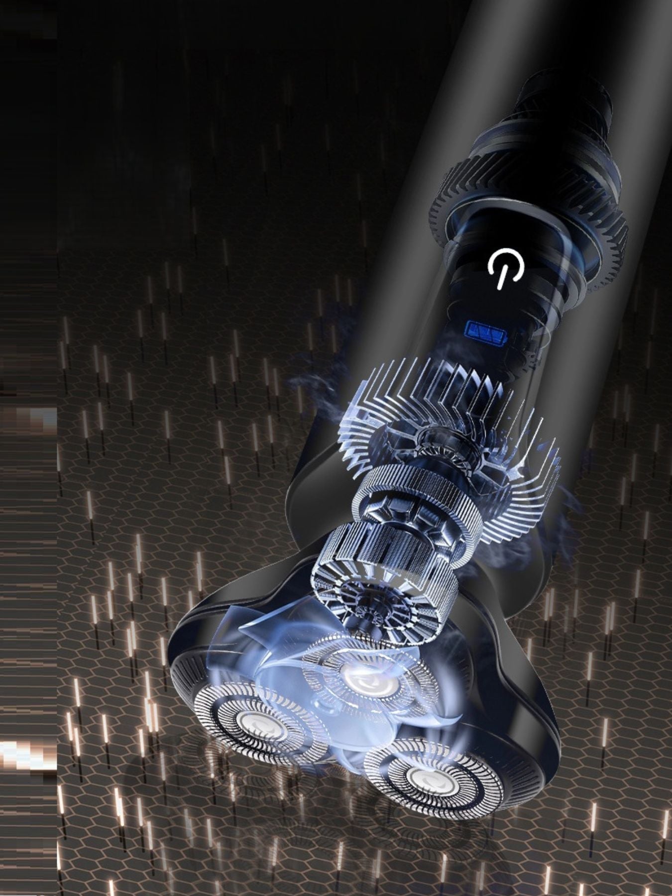 3-Head Rotary Electric Shaver