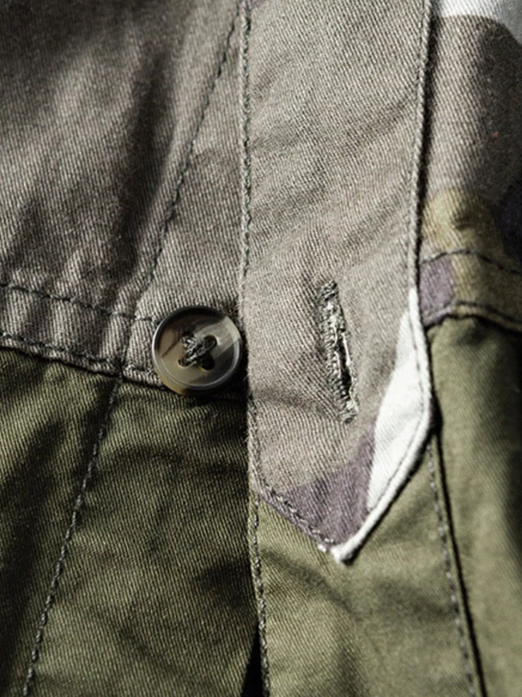 Men's Plus Size Casual Camouflage Short Sleeve Shirt